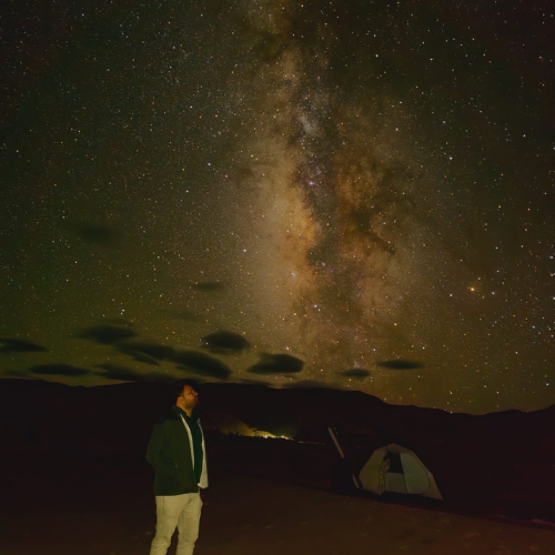 Guided telescope viewing session