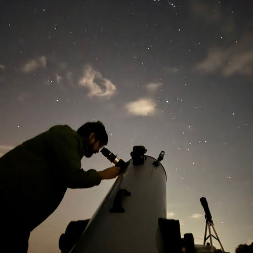Night camping and stargazing combo