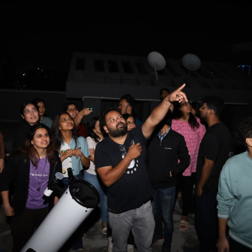 Celestial viewing event night sky