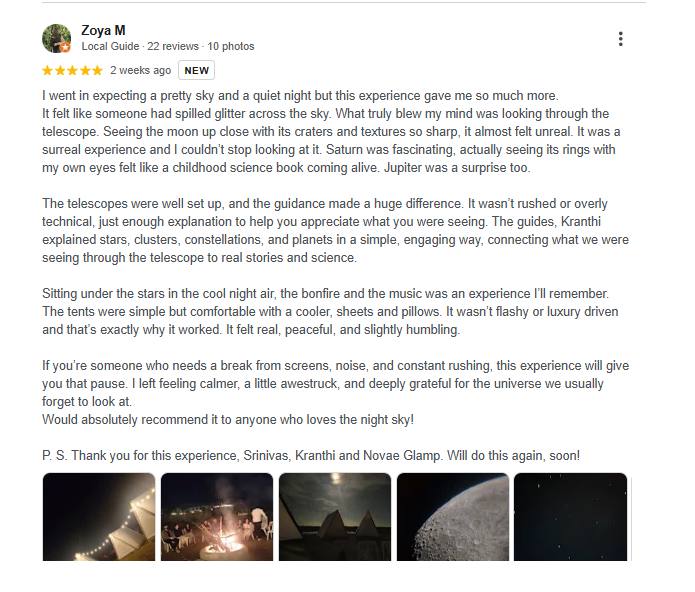 Stellar Adventures client review 1