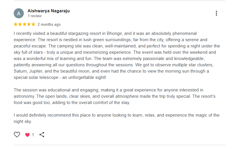 Stellar Adventures client review 3