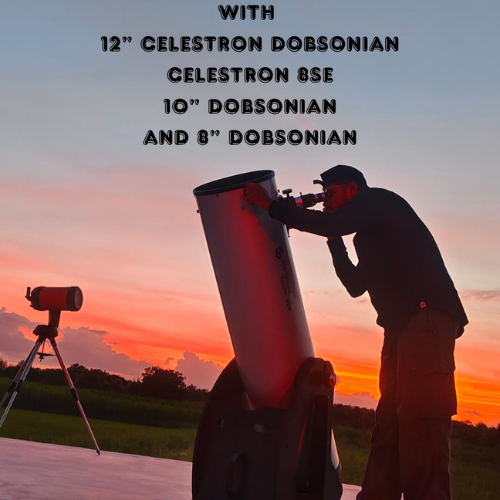 Stellar Adventures guided telescope session at dusk